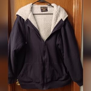 Smith's Workwear Brooklyn New York Sherpa Full Zipper Hoodie XL